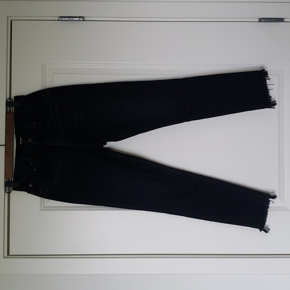 GRLFRND Black Ankle Cropped Jeans